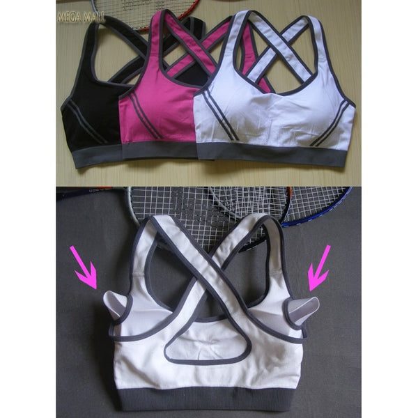 Woman Fitness Running Yoga Sports Bra Padded Underwear
